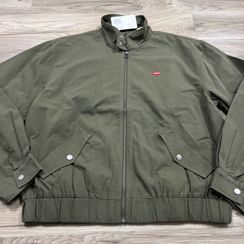 Levi's Bomber Jacket Flight Barn Chore Military Green Men’s Medium $128 NWT